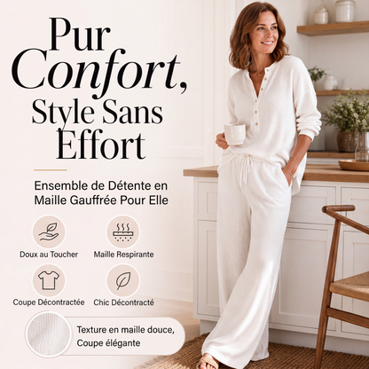☁️ LE CONFORT N'A JAMAIS ÉTÉ AUSSI STYLÉ | Ensemble 2 Pièces Gaufré -50 %