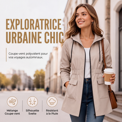🌧️ PRÊTE QUAND LE TEMPS CHANGE | Veste Femme à Capuche Résistante à l'Eau -50 %