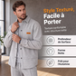 ✨ OFFRE PRIVILÈGE · -55 % | Ensemble Homme 2 Pièces à Texture Gaufrée