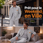✨ OFFRE PRIVILÈGE · -55 % | Ensemble Homme 2 Pièces à Texture Gaufrée