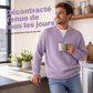 ✨ OFFRE PRIVILÈGE · -50 % | Haut Homme Gaufré Effet 2-en-1