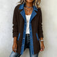 Veste décontractée en jean à patchwork pour femme