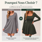 🍂 FÉMININE SANS EFFORT | Robe Courte Évasée à Encolure Carrée -50 %