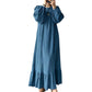 🍂 CHARME RÉTRO SANS EFFORT | Robe Longue Femme à Volants -50 %