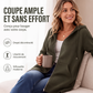 🍂 OFFRE DE SAISON · -50 % | Cardigan Long Femme à Capuche & Zip