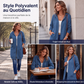 🍂 OFFRE DE SAISON · -50 % | Cardigan Long Femme à Capuche & Zip