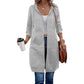 🍂 OFFRE DE SAISON · -50 % | Cardigan Long Femme à Capuche & Zip