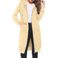 🍂 OFFRE DE SAISON · -50 % | Cardigan Long Femme à Capuche & Zip
