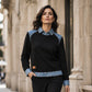 💙 LE DENIM AUTREMENT | Sweat Femme à Empiècements Denim -50 %