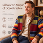 ✨ Qualité & Confort | Cardigan Homme Rayé en Maille à Col Châle