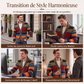 ✨ Qualité & Confort | Cardigan Homme Rayé en Maille à Col Châle