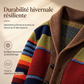 ✨ Qualité & Confort | Cardigan Homme Rayé en Maille à Col Châle