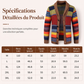 ✨ Qualité & Confort | Cardigan Homme Rayé en Maille à Col Châle