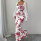 🌸 OFFRE PRIVILÈGE · -41 % | Robe Fleurie Femme à Ourlet Évasé