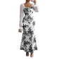 🌸 OFFRE PRIVILÈGE · -41 % | Robe Fleurie Femme à Ourlet Évasé