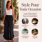 ✨ Confort au Quotidien | Pantalon Femme Taille Haute en Coton & Lin