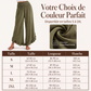 ✨ Confort au Quotidien | Pantalon Femme Taille Haute en Coton & Lin