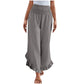 ✨ Confort au Quotidien | Pantalon Femme Taille Haute en Coton & Lin