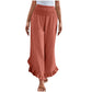 ✨ Confort au Quotidien | Pantalon Femme Taille Haute en Coton & Lin