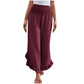 ✨ Confort au Quotidien | Pantalon Femme Taille Haute en Coton & Lin