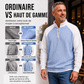 👕 LE CASUAL AVEC PLUS DE STYLE | T-Shirt Homme Texturé à Col Zippé -50 %