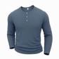 👕 LE CASUAL INTEMPOREL | Haut Homme à Col Henley & Manches Longues -50 %