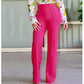 ✨ ÉLÉGANCE DU MATIN AU SOIR | Pantalon Flare Taille Haute à Double Boutonnage -50 %