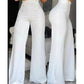 ✨ ÉLÉGANCE DU MATIN AU SOIR | Pantalon Flare Taille Haute à Double Boutonnage -50 %