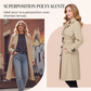 🧥 L'ÉLÉGANCE INTEMPORELLE | Trench Femme Croisé avec Ceinture -50 %