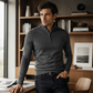 🧥 L'ÉLÉGANCE DÉCONTRACTÉE | Pull Homme à Col Montant Zippé -50 %