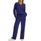 Ensemble de détente 2 pièces pour femmes : haut décontracté et pantalon
