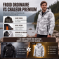 Veste à capuche camouflage coupe-vent pour homme