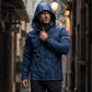 Veste à capuche camouflage coupe-vent pour homme