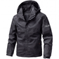 Veste à capuche camouflage coupe-vent pour homme