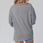 🌈 LE CASUAL PREND DES COULEURS | Haut Femme Rayé Color Block à Manches Longues -50 %