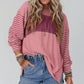 🌈 LE CASUAL PREND DES COULEURS | Haut Femme Rayé Color Block à Manches Longues -50 %