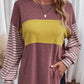 🌈 LE CASUAL PREND DES COULEURS | Haut Femme Rayé Color Block à Manches Longues -50 %
