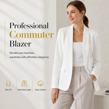 ✨ OFFRE PRIVILÈGE · -50 % | Blazer Femme Cintré à Devant Ouvert