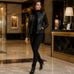 🖤 L'ESPRIT BIKER AU FÉMININ | Veste Femme Ajustée Effet Cuir -50 %