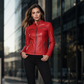 🖤 L'ESPRIT BIKER AU FÉMININ | Veste Femme Ajustée Effet Cuir -50 %