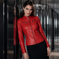 🖤 L'ESPRIT BIKER AU FÉMININ | Veste Femme Ajustée Effet Cuir -50 %