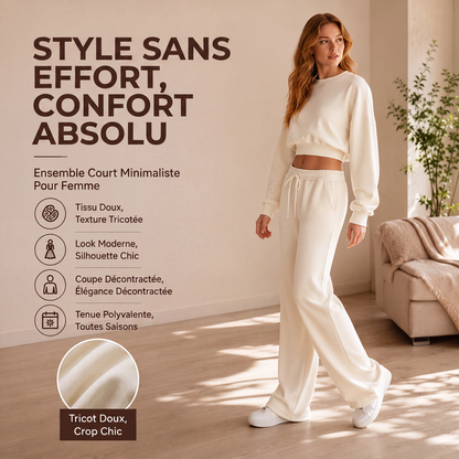 ☁️ LE CONFORT AU QUOTIDIEN | Ensemble Femme Sweat & Pantalon 2 Pièces -50 %
