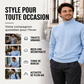 🧶 LE CHARME DE LA MAILLE | Pull Homme Torsadé à Col Roulé -50 %