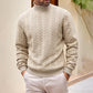 🧶 LE CHARME DE LA MAILLE | Pull Homme Torsadé à Col Roulé -50 %