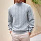 🧶 LE CHARME DE LA MAILLE | Pull Homme Torsadé à Col Roulé -50 %