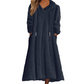 Robe de détente décontractée à capuche en peluche pour femme