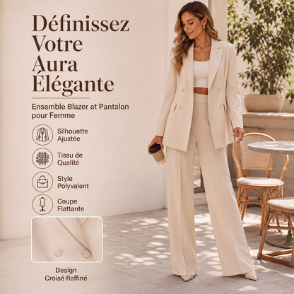 ✨ LE CHIC EN 2 PIÈCES | Ensemble Femme Blazer & Pantalon -50 %
