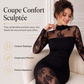 🖤 L'ÉLÉGANCE EN DENTELLE | Robe Longue Femme à Manches en Dentelle -50 %