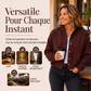 🍂 LE VELOURS CÔTELÉ AUTREMENT | Veste Femme Décontractée à Capuche -50 %