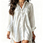 ✨ OFFRE PRIVILÈGE · -50 % | Robe Chemise Femme en Coton & Lin